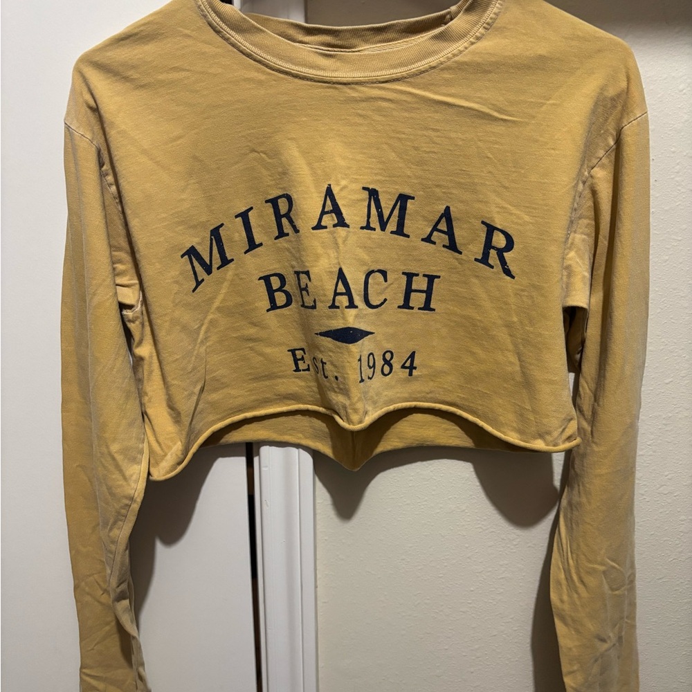 Miramar Beach Cropped Long Sleeve Shirt